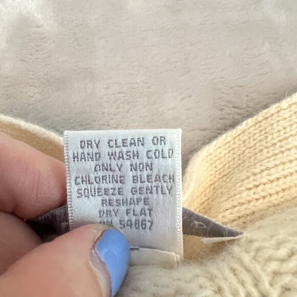 VTG The Limited Sweater Womens Medium Cable Knit Cardigan Academia Old Money - Picture 9 of 10